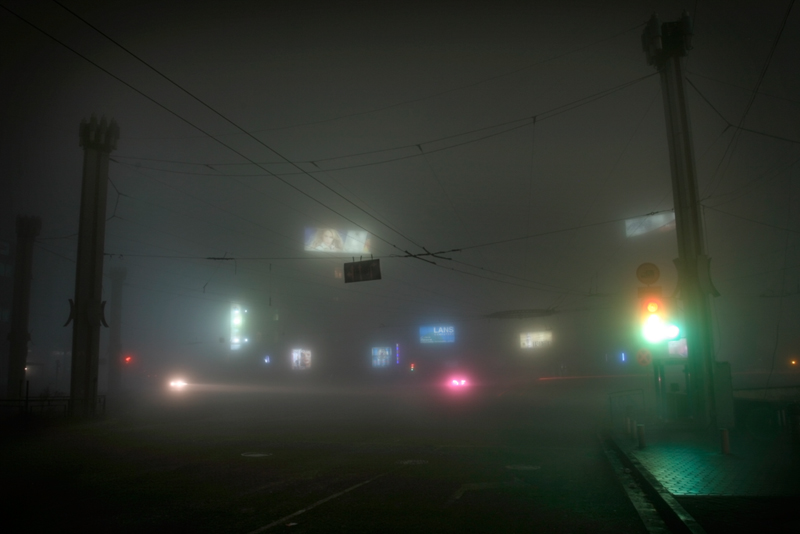 © Hmayak Ghazaryan - Foggy Night Intersection