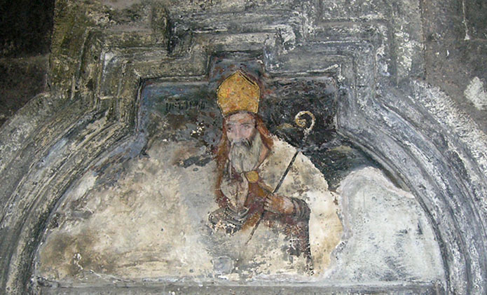 © Tatevik Melkonyan -  фреска в Сагмосаванке  близ Аштарака 12 век