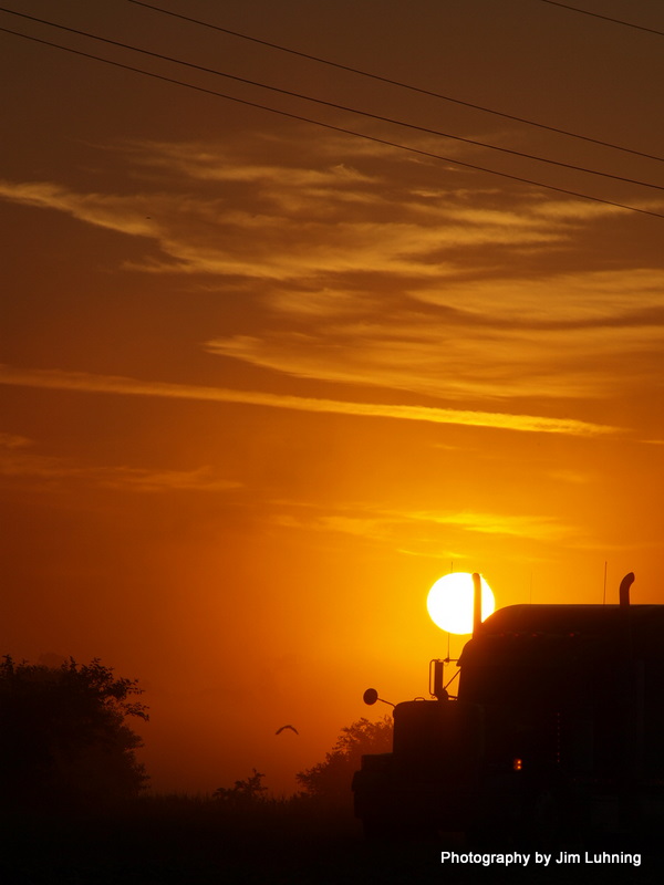 © Jim Luhning - Trucker's Sunrise