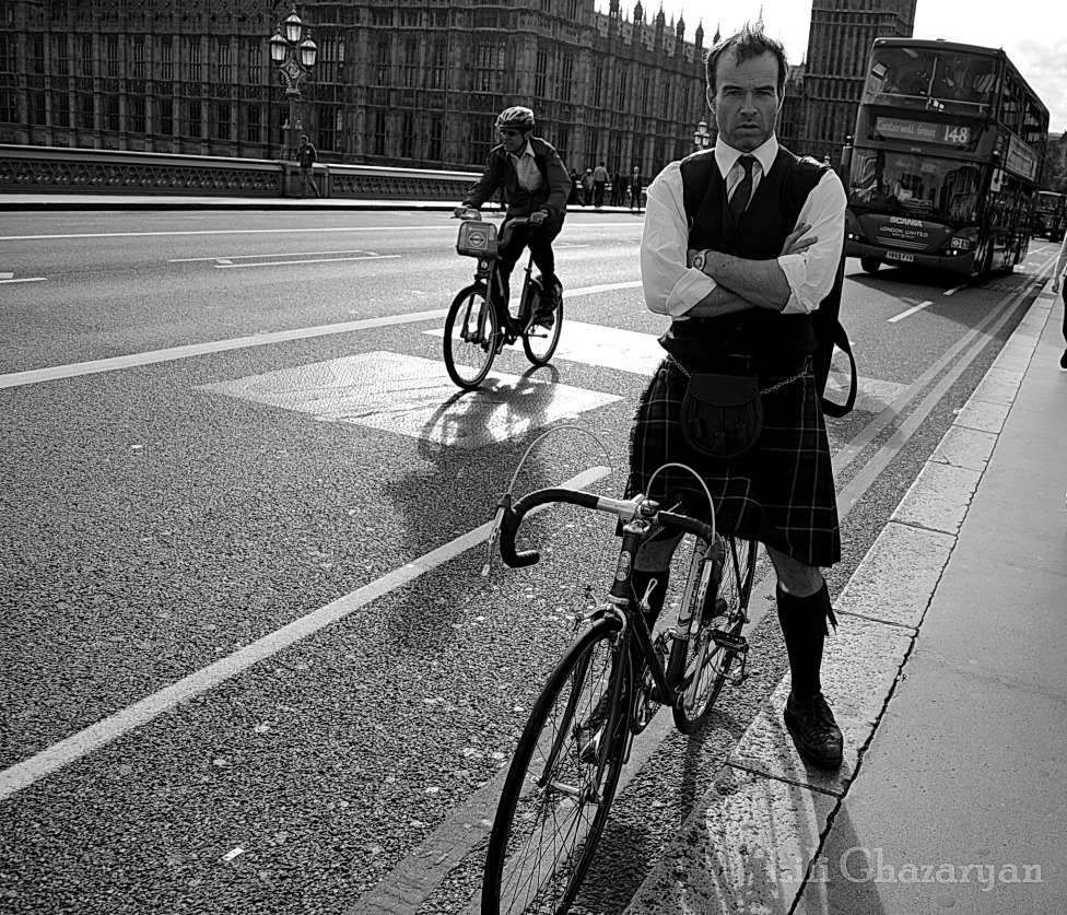 © Lilli Ghazaryan - The Scottish in London. The Brave Biker